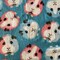Guinea Pigs Blue Anti-Pill Premium Fleece Fabric | By The Yard